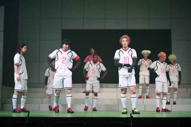 A scene from the final rehearsal of Blue Lock 4th STAGE